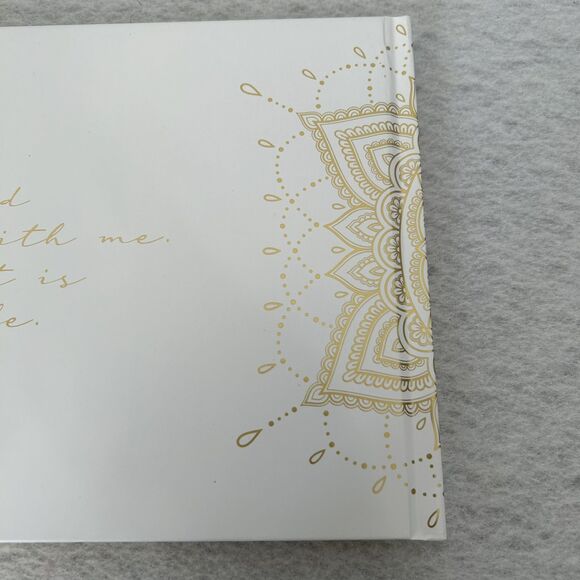 Guest Book White Gold 50 Page 7 X 9 inch Wedding Anniversary Celebration Party - Picture 8 of 13